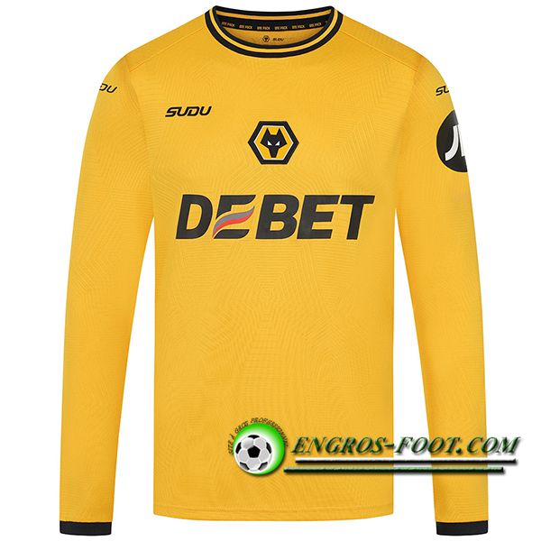 Nouveau Maillot de Foot Wolves Domicile Manches Longues 2024/2025