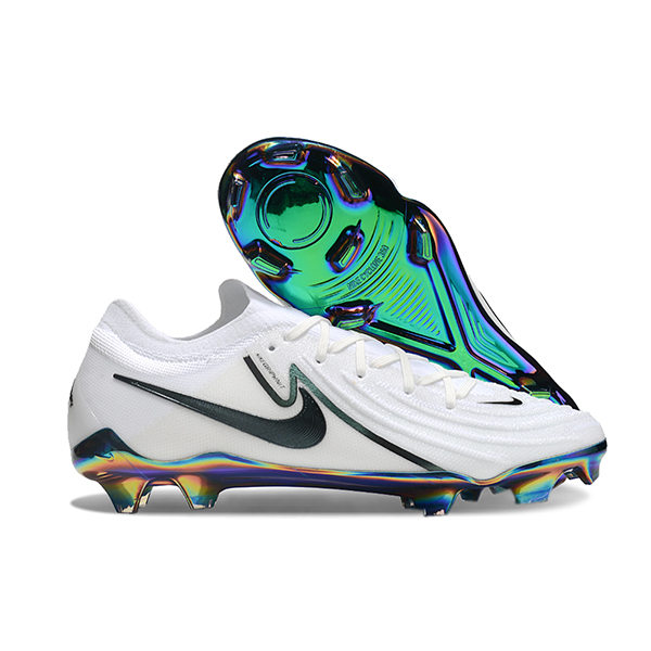 Nike Chaussures de Foot Phantom Luna Elite NU FG Blanc/Noir -02