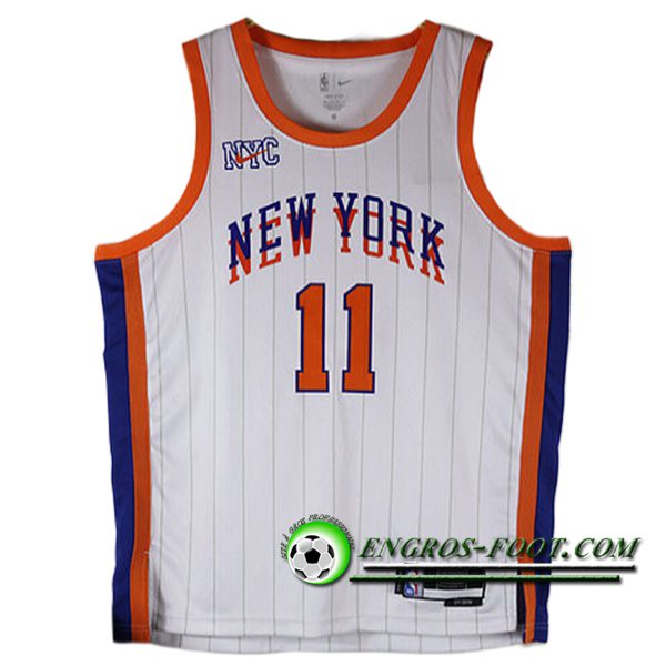 Maillot New York Knicks (BRUNSON #11) 2024/25 Blanc/Orange