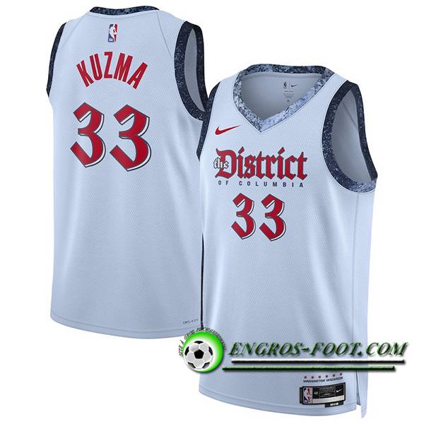 Maillot Washington Wizards (KUZMA #33) 2024/25 Blanc/Rouge