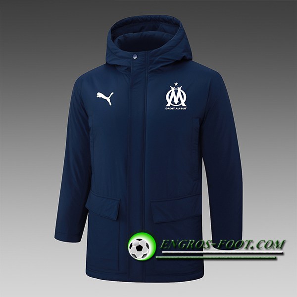 Ensemble Doudoune A Capuche Marseille Bleu Royal 2024/2025