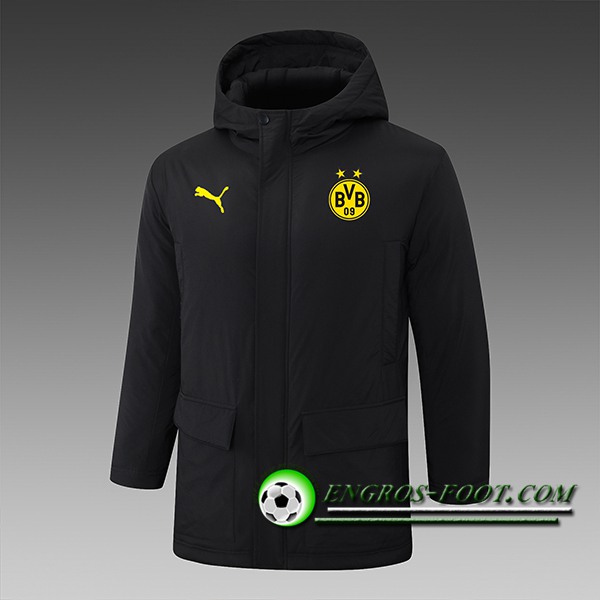 Ensemble Doudoune A Capuche Dortmund Noir 2024/2025