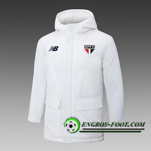 Ensemble Doudoune A Capuche Sao Paulo FC Blanc 2024/2025