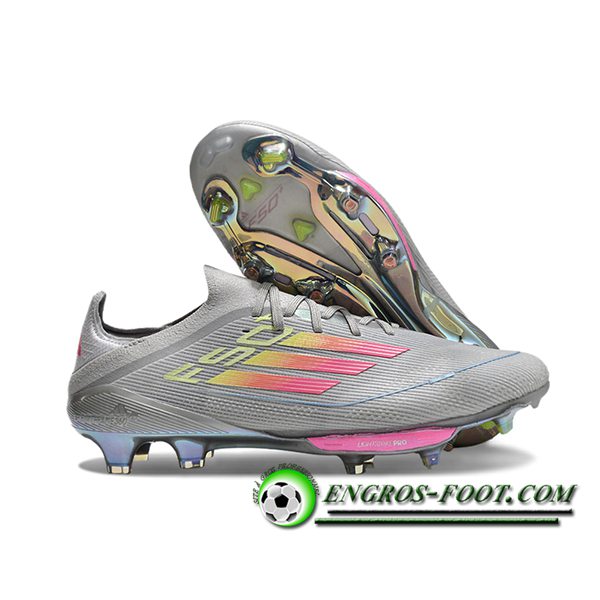 Adidas Chaussures de Foot F50+.1 FG Gris/Rose