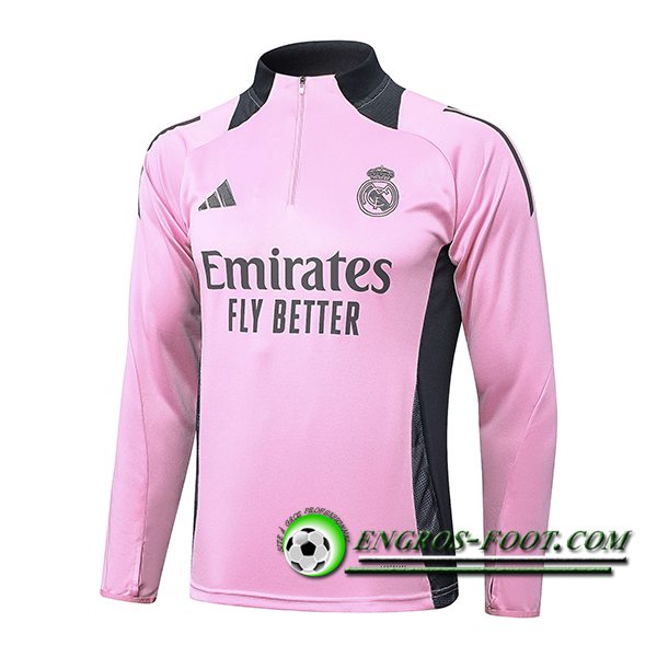 Sweatshirt Training Real Madrid Rose/Gris 2024/2025 -03