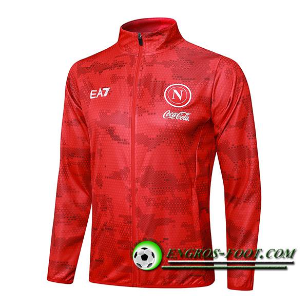 Veste Foot SSC Naples Rouge 2024/2025