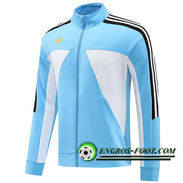 Veste Foot Adidas Bleu/Blanc/Noir 2024/2025
