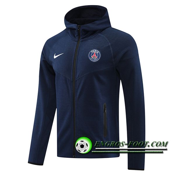 Veste A Capuche PSG Bleu Royal 2024/2025
