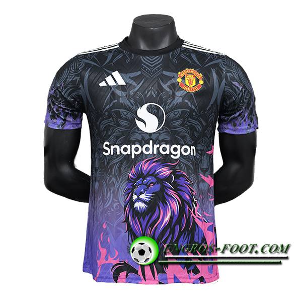 Maillot de Foot Manchester United Special Edition Noir/Pourpre 2024/2025