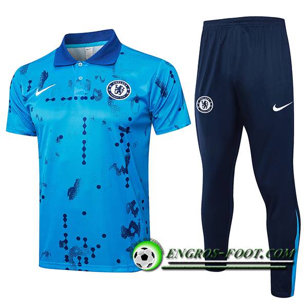 Ensemble Polo Foot FC Chelsea Bleu 2024/2025 -02