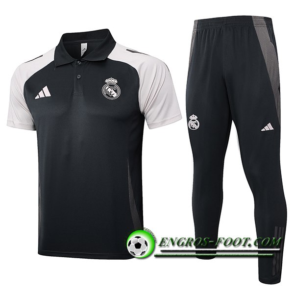 Ensemble Polo Foot Real Madrid Gris 2024/2025