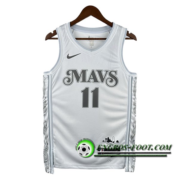 Maillot Dallas Mavericks (IRVING #11) 2024/25 Blanc/Gris -02