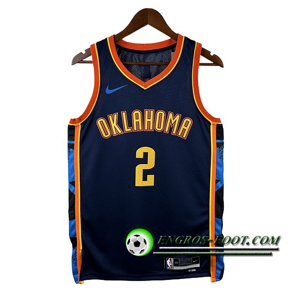 Maillot Oklahoma City Thunder (GILGEOUS-ALEXANDER #2) 2024/25 Bleu/Orange