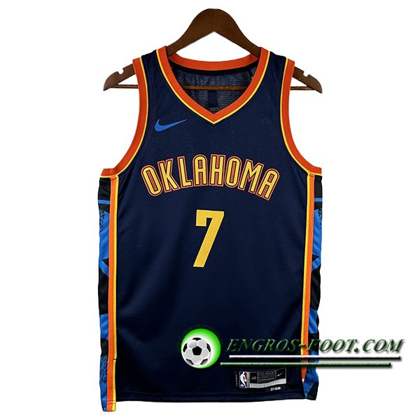 Maillot Oklahoma City Thunder (NHOLMGREN #7) 2024/25 Bleu/Orange