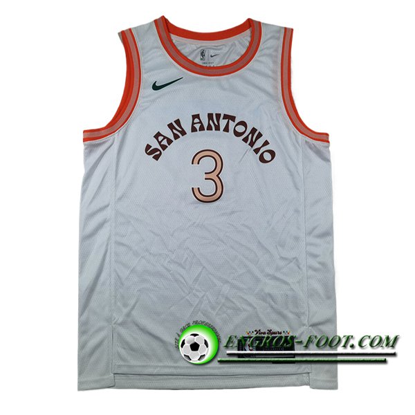 Maillot San Antonio Spurs (PAUL #3) 2024/25 Blanc/Orange