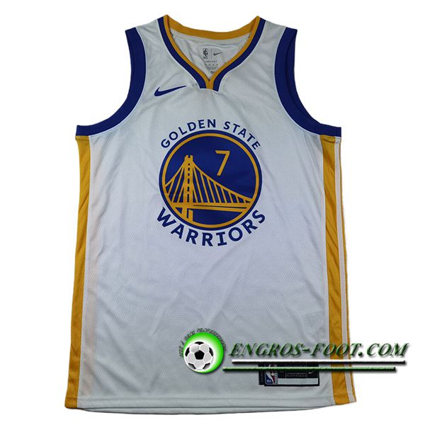 Maillot Golden State Warriors (HIELD #7) 2024/25 Blanc/Bleu/Jaune