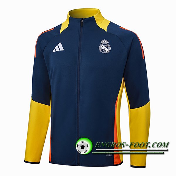 Veste Foot Real Madrid Bleu/Jaune/Orange 2024/2025