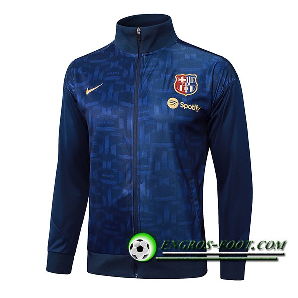 Veste Foot FC Barcelone Bleu Royal 2024/2025