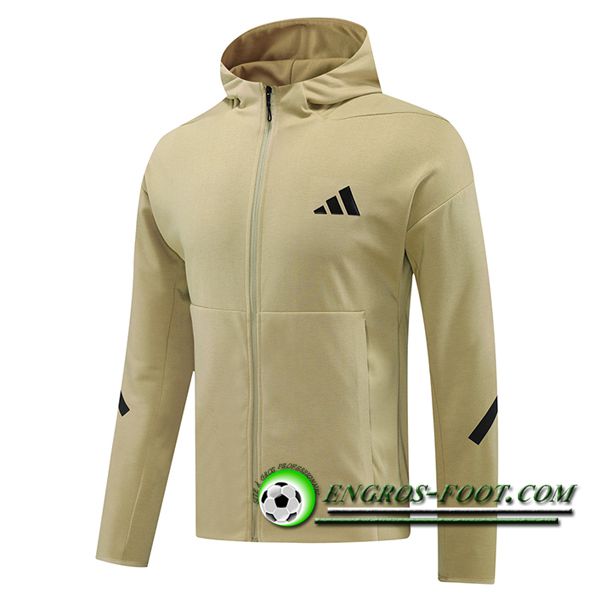 Veste A Capuche Adidas Jaune/Noir 2024/2025