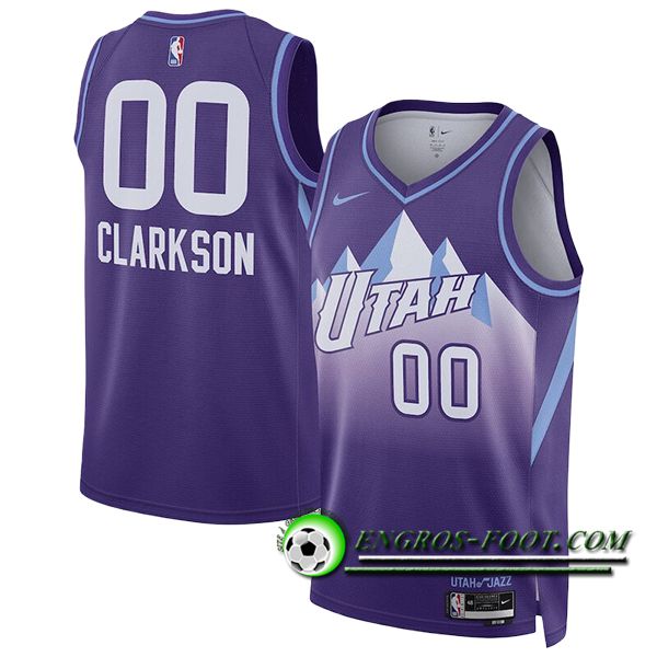 Maillot Utah Jazz (CLARKSON #00) 2024/25 Pourpre