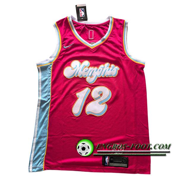Maillot Memphis Grizzlies (MORANT #12) 2024/25 Rouge/Bleu/Blanc