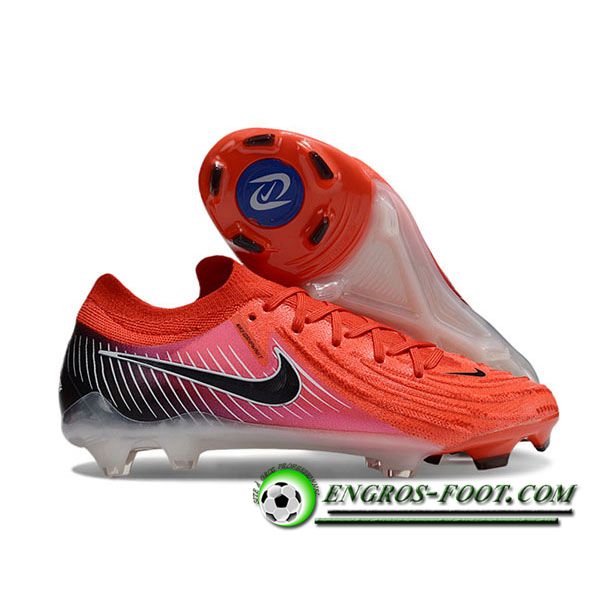 Nike Chaussures de Foot Phantom Luna Elite NU FG Orange/Rose/Noir