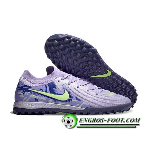 Nike Chaussures de Foot Phantom GX II EliteTF Pourpre/Vert