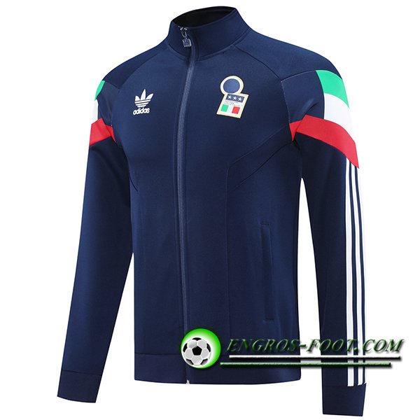 Veste Foot Italie Bleu Marine 2024/2025