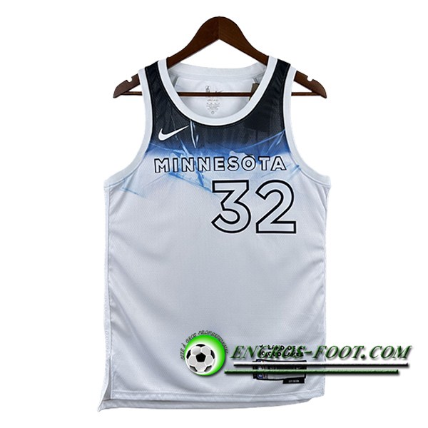 Maillot Minnesota Timberwolves (TOWNS #32) 2025/26 Blanc/Bleu
