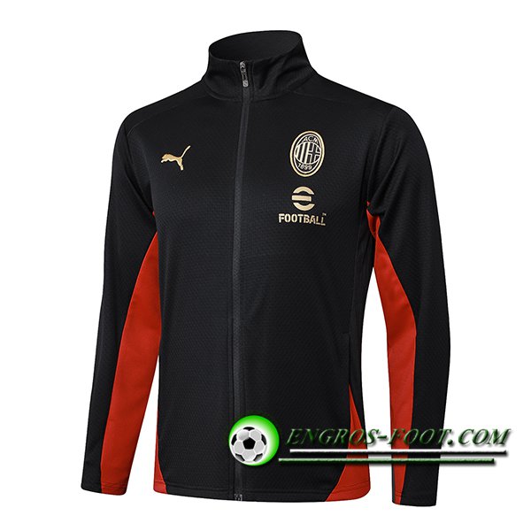 Veste Foot Milan AC Noir/Rouge 2025/2026