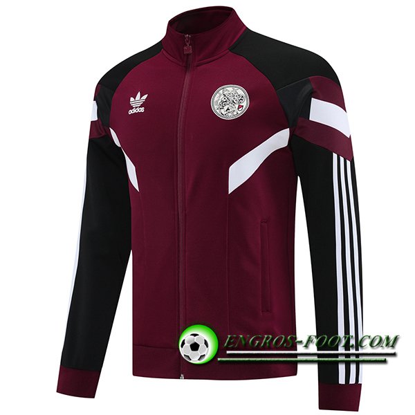 Veste Foot Ajax Rouge/Noir/Blanc 2025/2026
