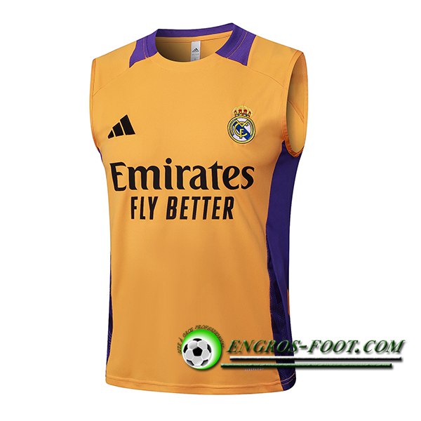 Training Debardeur Real Madrid Orange/Pourpre 2025/2026