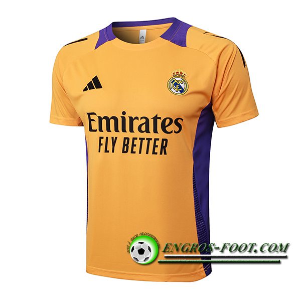 Training T-Shirts Real Madrid Orange/Pourpre 2025/2026