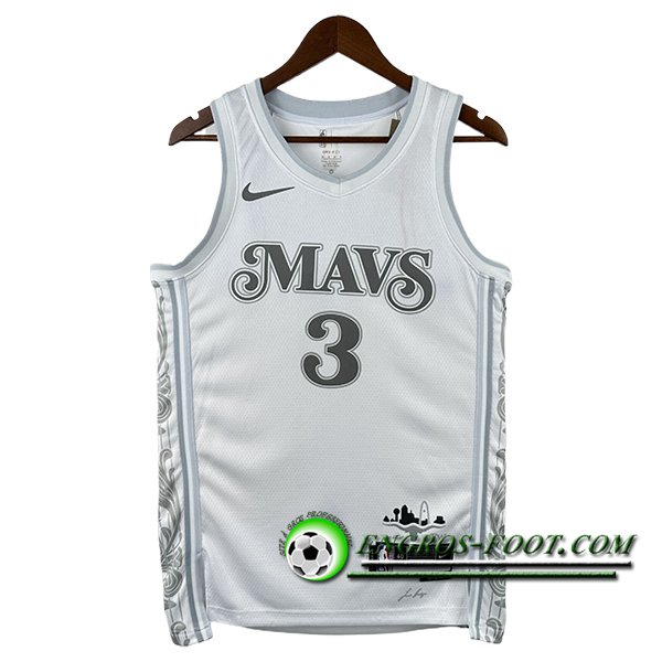 Maillot Dallas Mavericks (DAVIS #3) 2025/26 Blanc/Gris