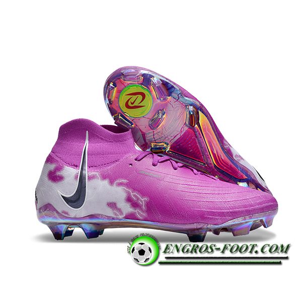 Nike Chaussures de Foot Phantom Luna Elite NU FG Pourpre