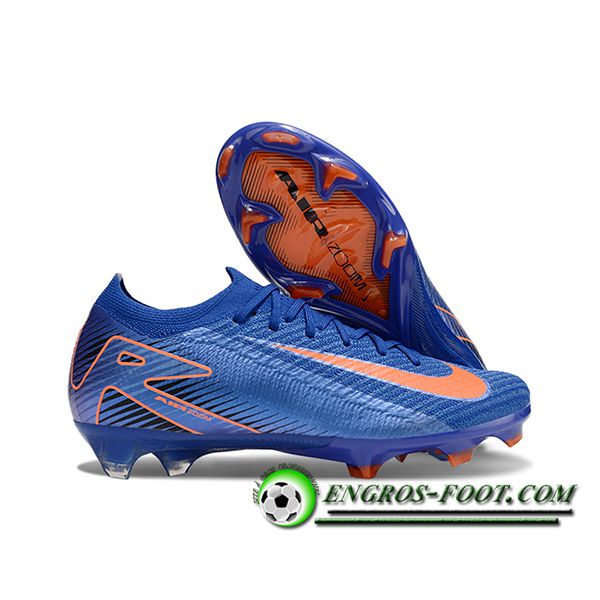 Nike Chaussures de Foot AIR Zoom Mercurial Vapor 16 Elite XXV FG Bleu/Orange