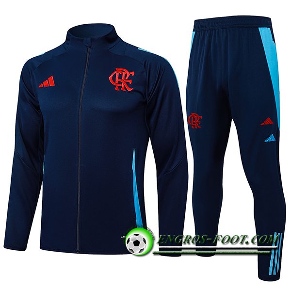 Ensemble Survetement de Foot Veste Foot Flamenco Bleu Royal 2025/2026