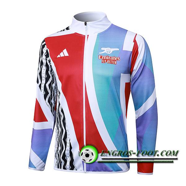 Veste Foot Arsenal Blanc/Rouge/Bleu 2025/2026