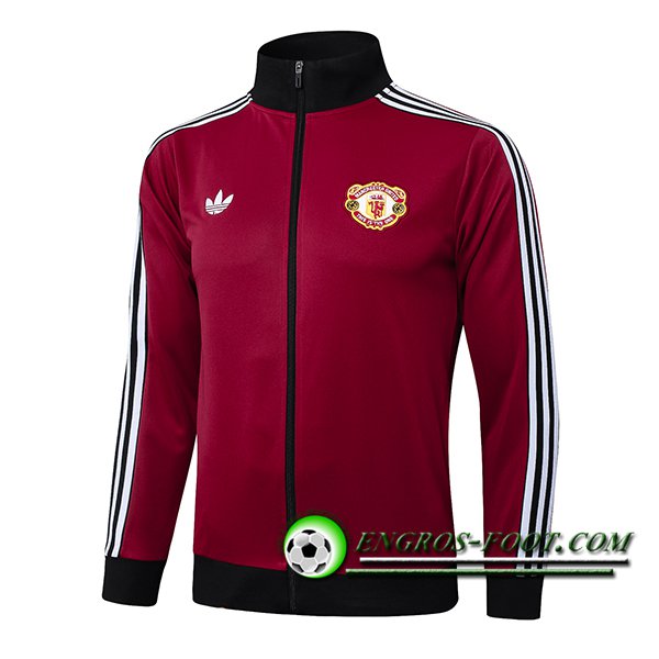 Veste Foot Manchester United Rouge/Noir 2025/2026