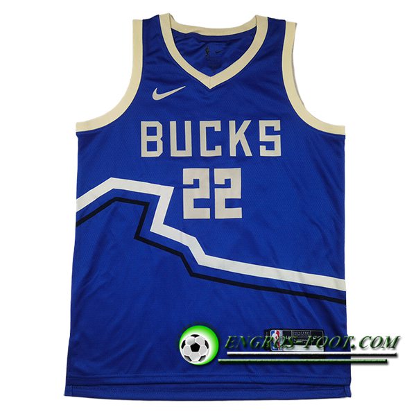 Maillot Milwaukee Bucks (MIDDLETON #22) 2025/26 Bleu/Blanc
