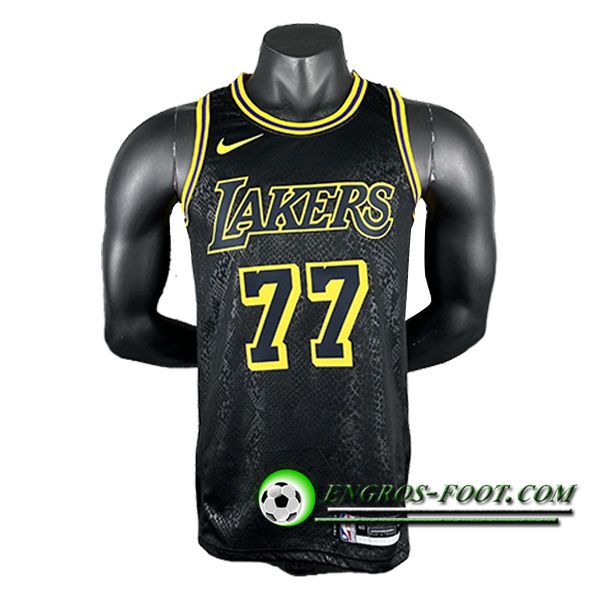 Maillot Los Angeles Lakers (DONCIC #77) 2025/26 Noir/Jaune