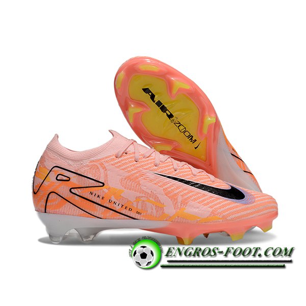 Nike Chaussures de Foot AIR Zoom Mercurial Vapor 16 Elite XXV FG Orange/Noir -02