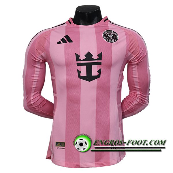 Nouveau Maillot de Foot Inter Miami CF Manches Longues Domicile 2025/2026