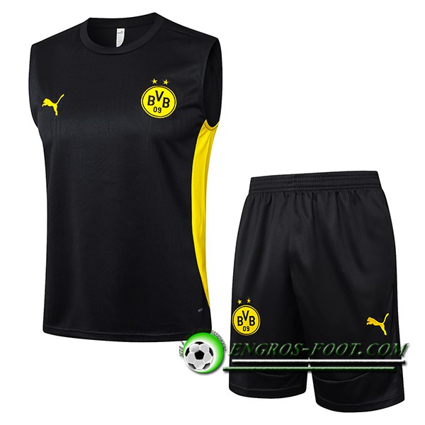 Ensemble Training Debardeur Dortmund Noir/Jaune 2025/2026