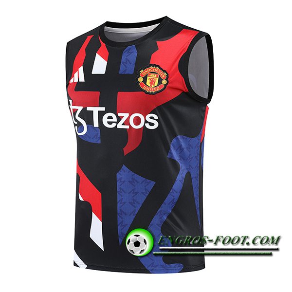 Training Debardeur Manchester United Noir/Bleu/Rouge 2025/2026