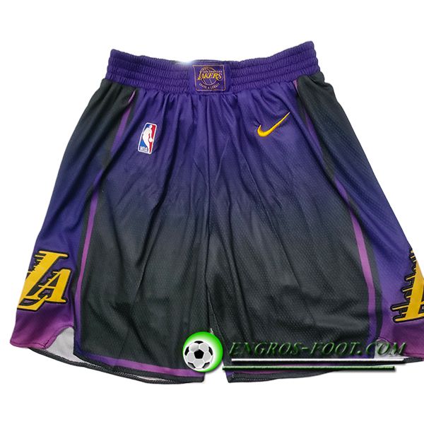 Shorts NBA Los Angeles Lakers 2025/26 Pourpre/Noir