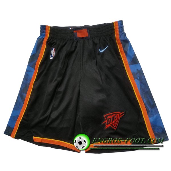 Shorts NBA Oklahoma City Thunder 2025/26 Noir/Bleu/Orange