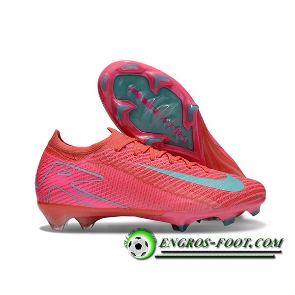 Nike Chaussures de Foot AIR Zoom Mercurial Vapor 16 Elite XXV FG Rose/Bleu