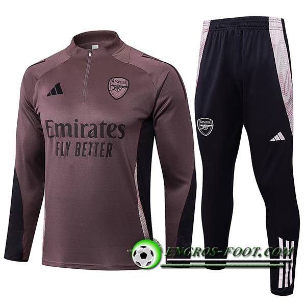Ensemble Survetement de Foot Arsenal Pourpre 2025/2026