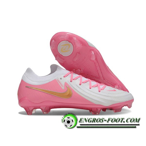 Nike Chaussures de Foot Phantom Luna Elite NU FG Blanc/Rose -02